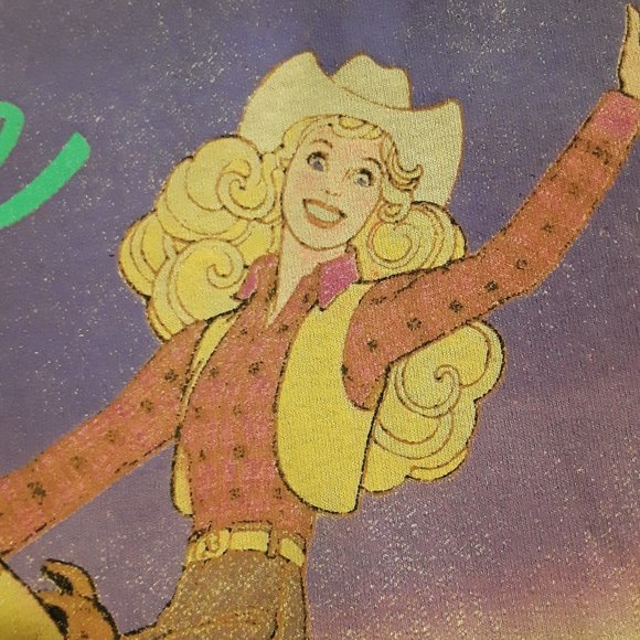 New Cowgirl Barbie Graphic T Shirt - Picture 3 of 3